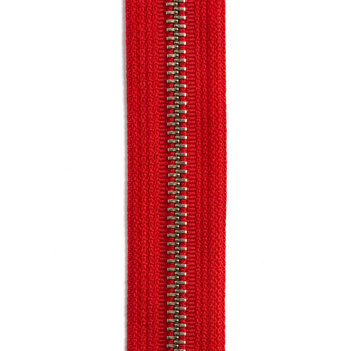 YKK #5 Nickel Plate Zipper Tape 6 pi (1,8 m)