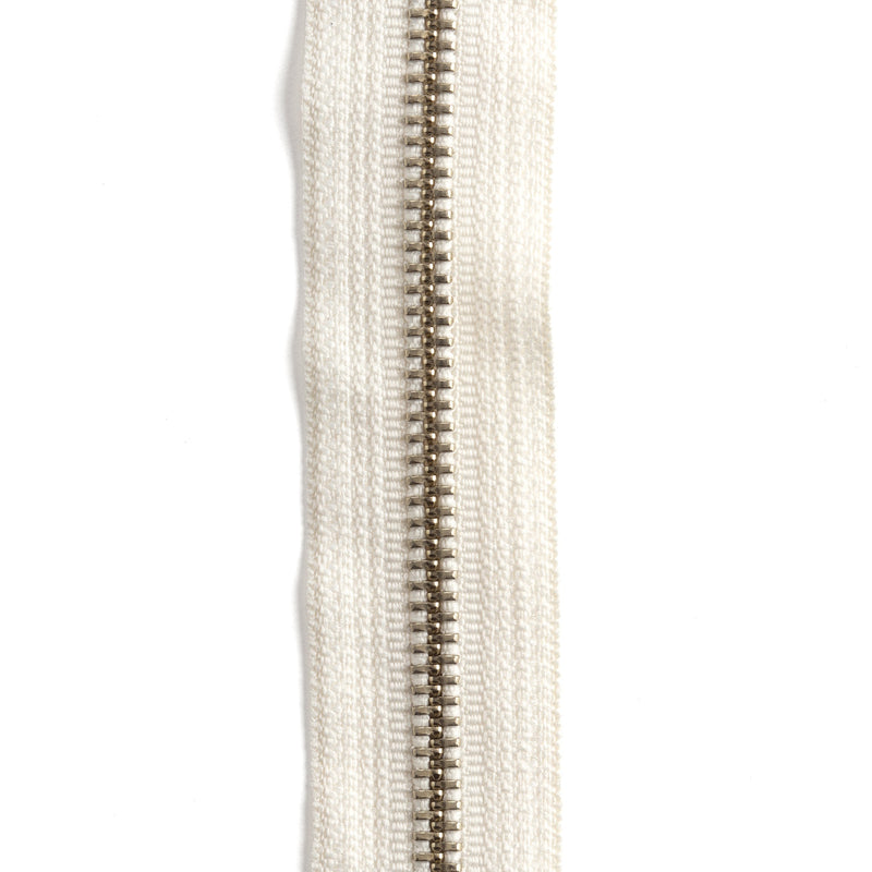 YKK #5 Nickel Plate Zipper Tape 6 pi (1,8 m)