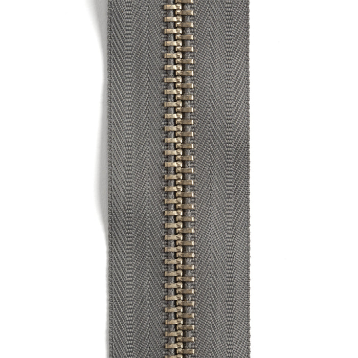 YKK #10 Nickel Plate Zipper Tape 6 pi (1,8 m)