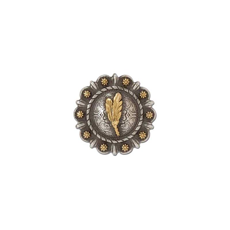 Roped Berry Round Conchos With Center Motif