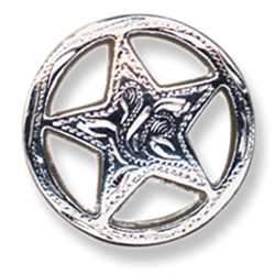 Engraved Ranger Star Conchos