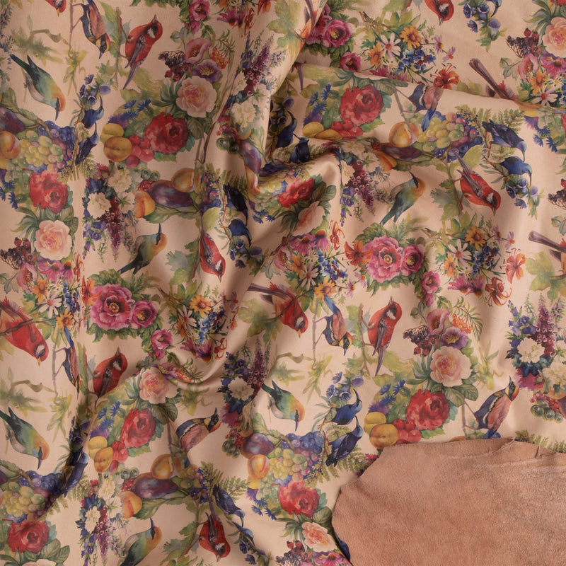 Floral Print Veg-Tan Sheepskin