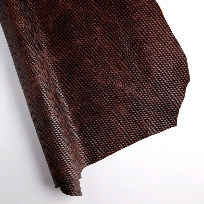 Snake Printed Veg-Tan Sides