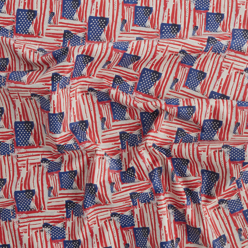 American Flag Print Sheepskin - FINAL SALE