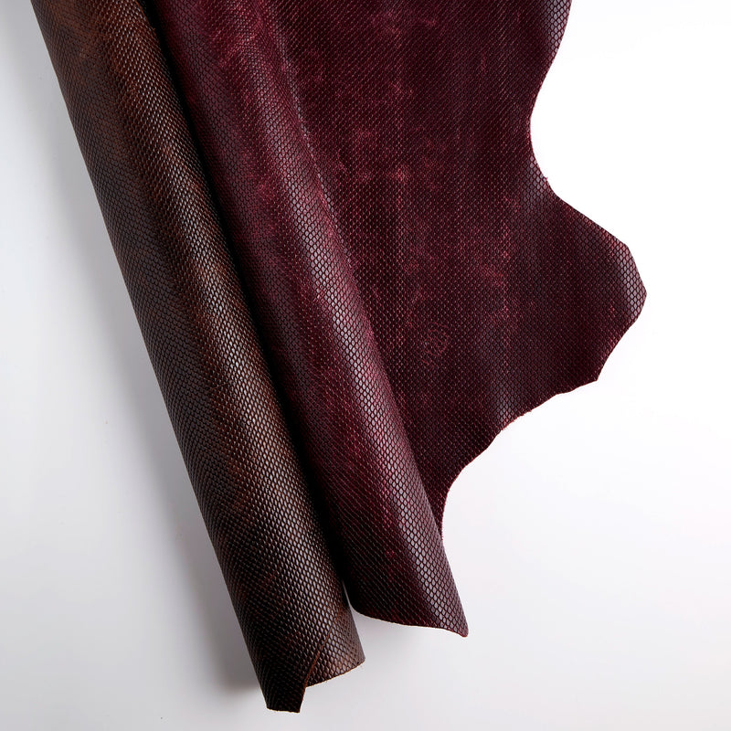 Snake Printed Veg-Tan Sides