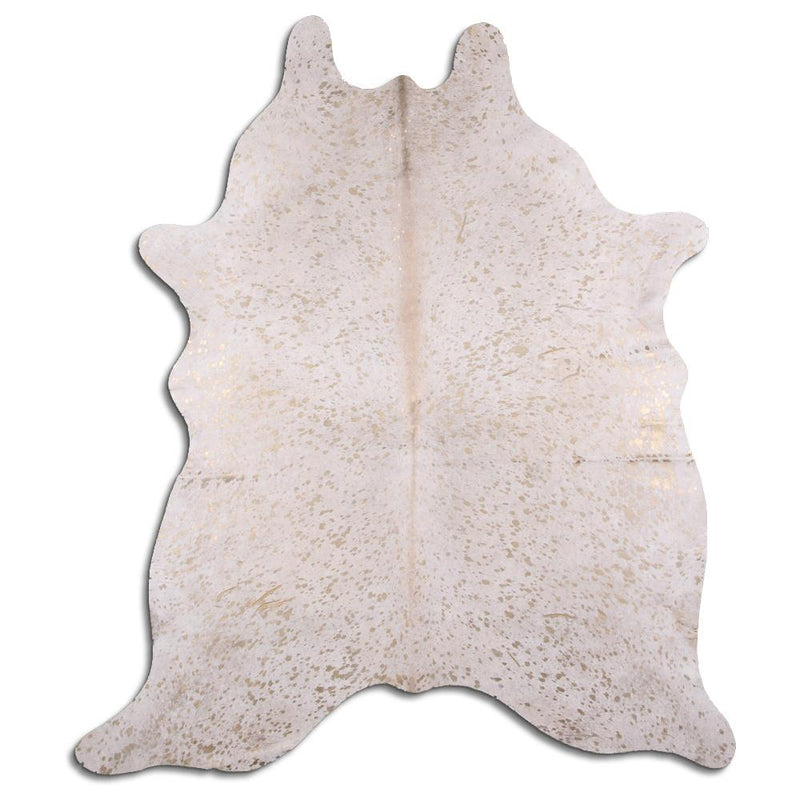 Hair-On Cowhide Rug - Acid Wash Gold & Beige - FINAL SALE