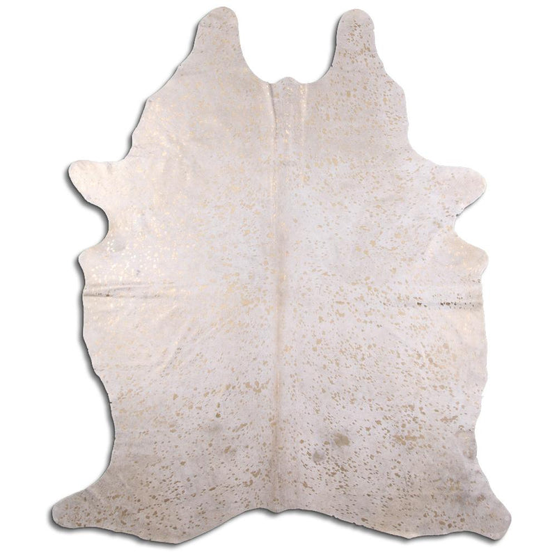 Hair-On Cowhide Rug - Acid Wash Gold & Beige - FINAL SALE