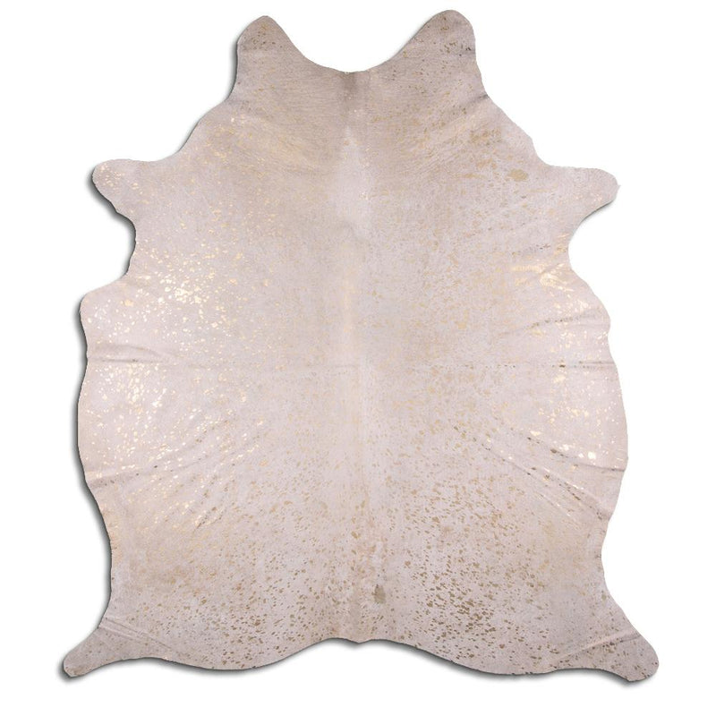 Hair-On Cowhide Rug - Acid Wash Gold & Beige - FINAL SALE