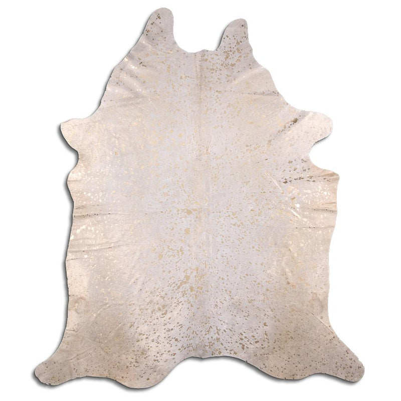 Hair-On Cowhide Rug - Acid Wash Gold & Beige - FINAL SALE