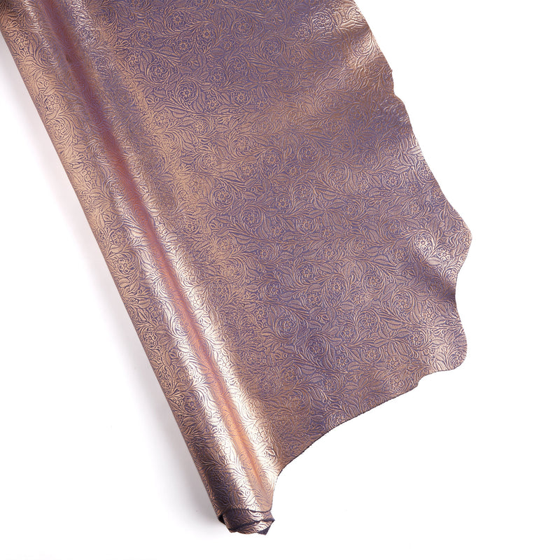 Floral Embossed Double Shoulder Metallic - FINAL SALE