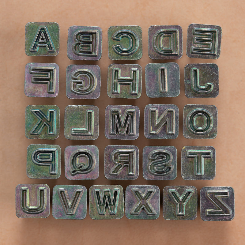 Craftool® Open Face Alphabet Stamp Set 1/4" (6 mm)