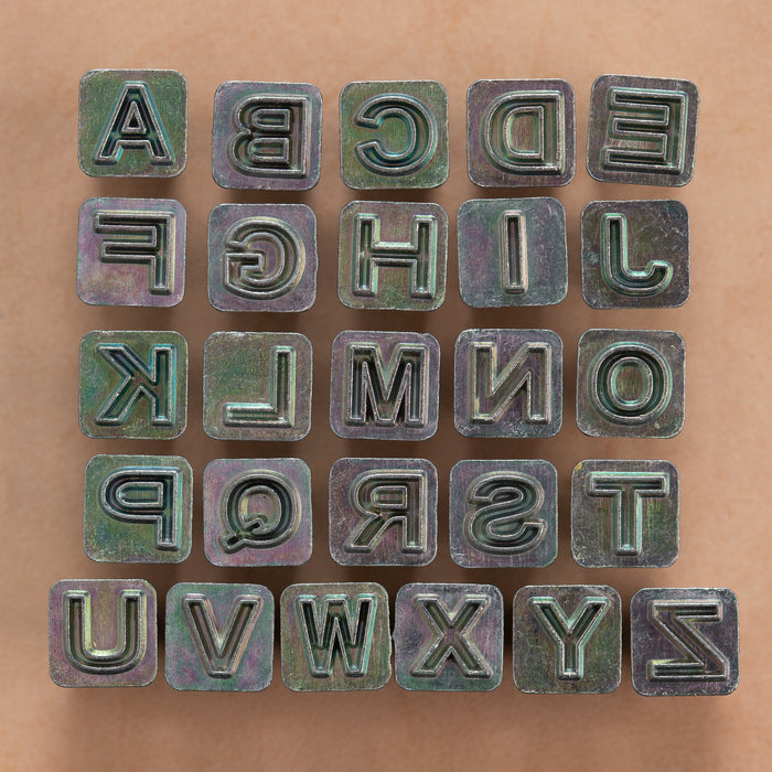 Craftool® Jeu de tampons alphabet à face ouverte 1/4" (6 mm)