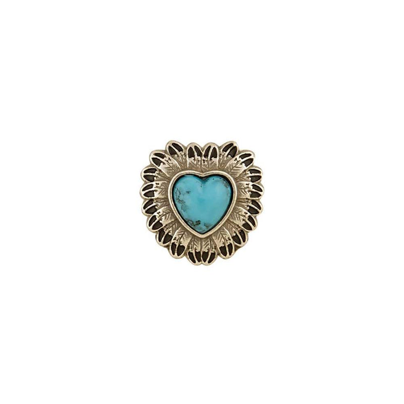 Turquoise Feather Conchos