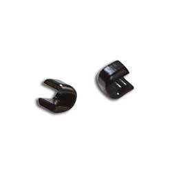 #5 Black Zipper Top Stops 10 Pack