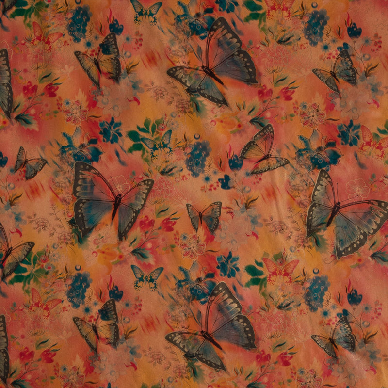 Floral Print Veg-Tan Sheepskin