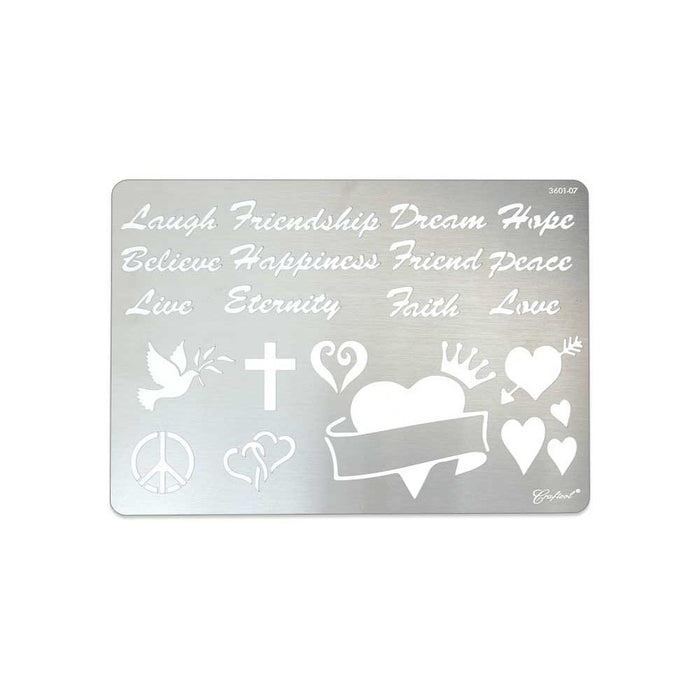 Craftool® Stainless Steel Stencil #7 - FINAL SALE