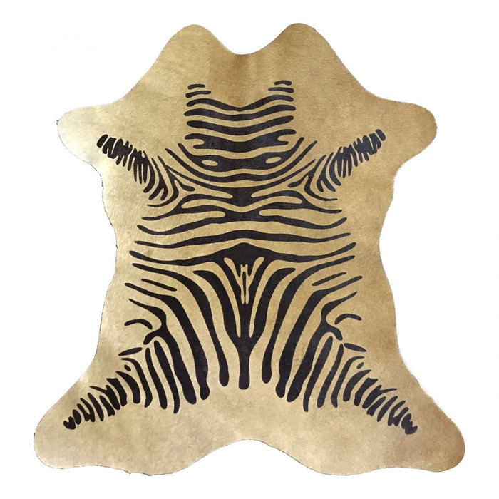 Hair-On Calfskin - Beige Zebra Print - FINAL SALE
