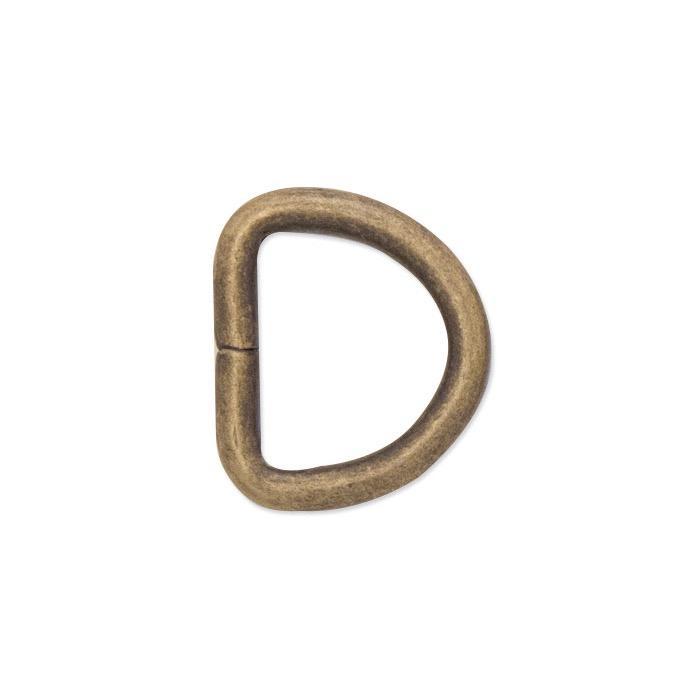 Paquete de 6 anillos en forma de D macizos