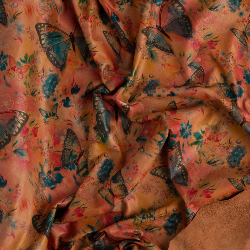 Floral Print Veg-Tan Sheepskin