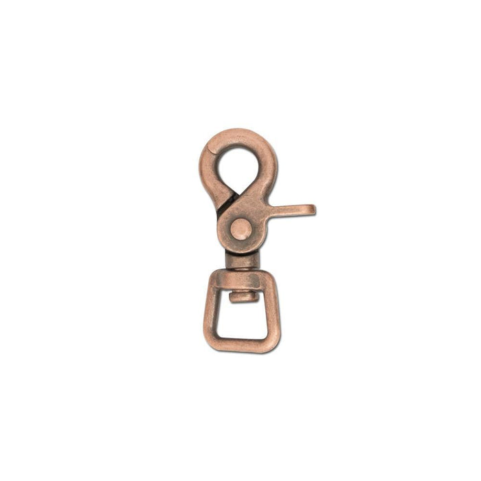 Faneta Quality Solid Brass 2-3/4 Trigger Snap Hooks 5/8 Swivel Round Eye  Scissor Snap Clips Heavy Duty for Pet Leashes, Purse Straps and Belting