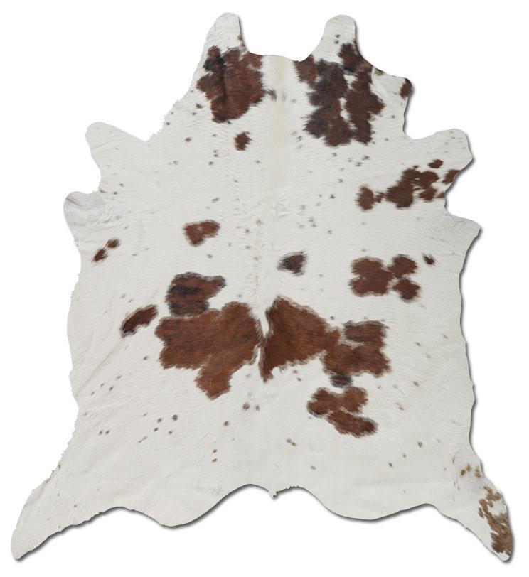 Hair-On Cowhide Rug - Brown & White